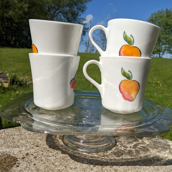 Corning Fruit themed coffee Cups - Picture 11 of 13